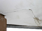 Cracked ceiling